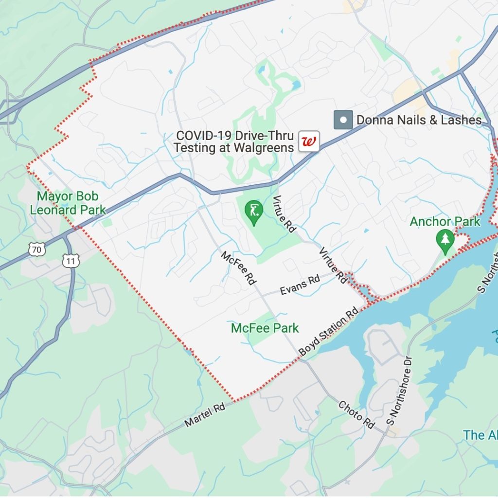 Farragut Map